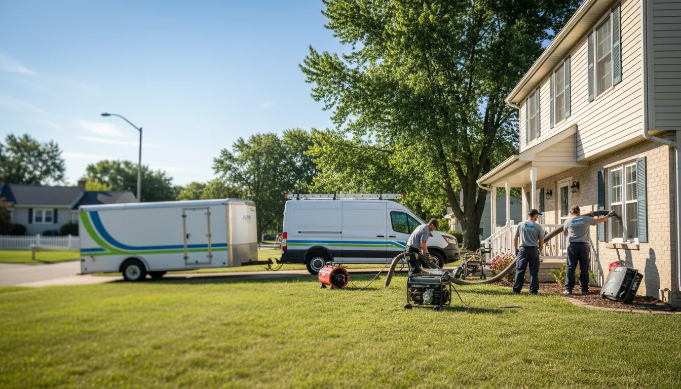 Flooded Basement Restoration And Cleanup With Repair in Kane, IL near me